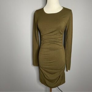 Express Forest dark green long sleeve sweater dress size Small